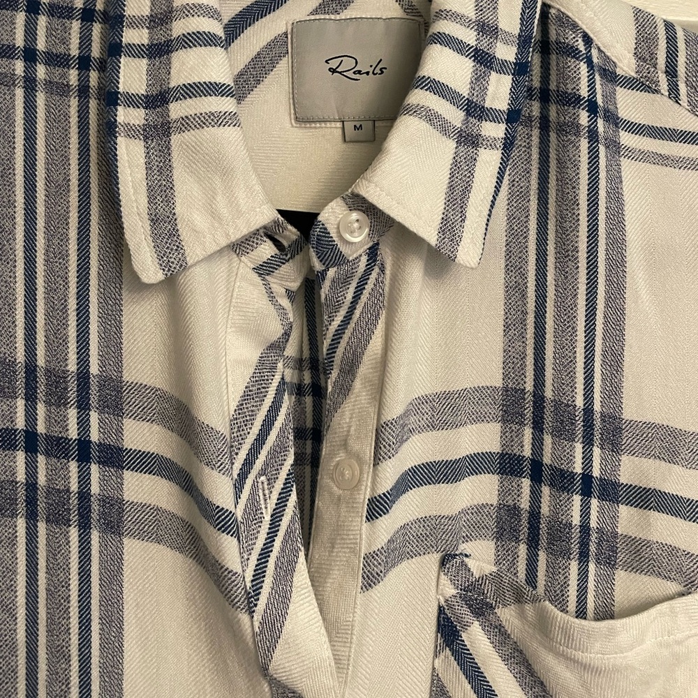 Rails Hunter Button Up In Powder Sky - image 6